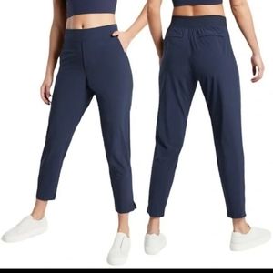 Athleta Brooklyn Blue Active Yoga Pockets Ankle Jogger Pants